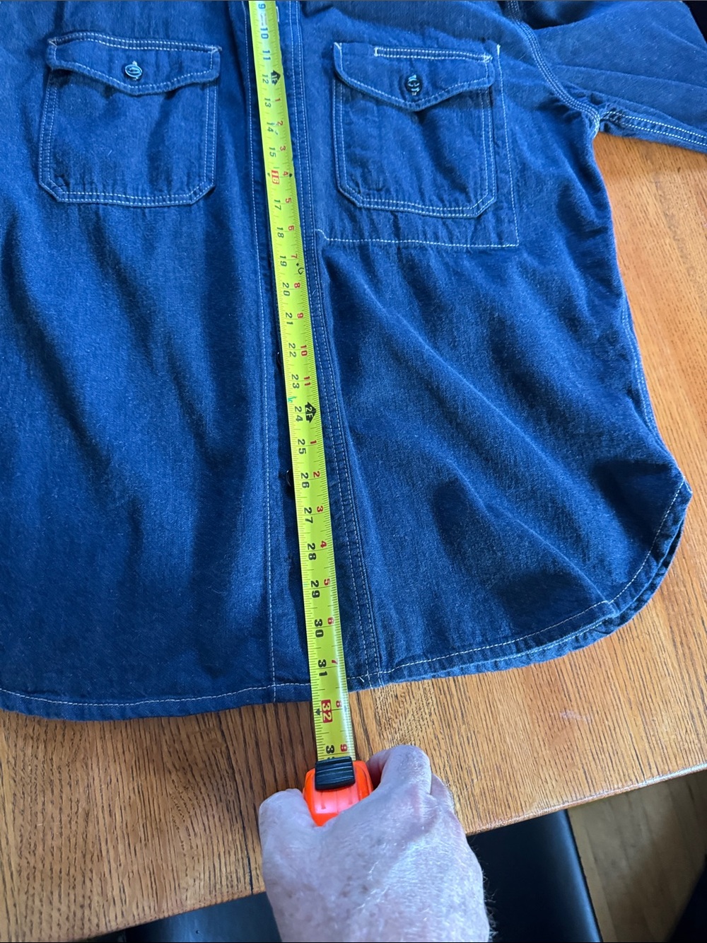 Filson Men's Indigo Denim Work shirt - Medium - Picture 3 of 7